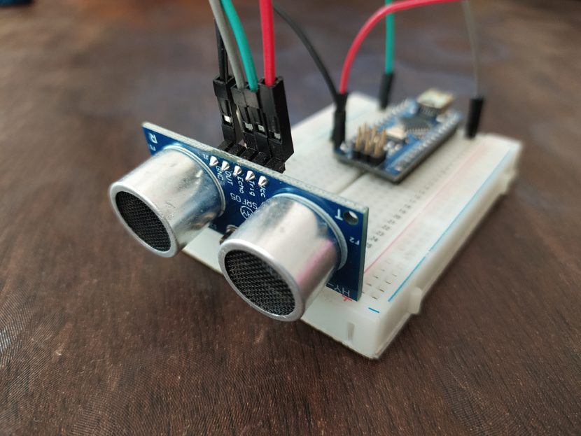arduino nano and ultrasonic sensor. ultrasonic sensor distance measurement.