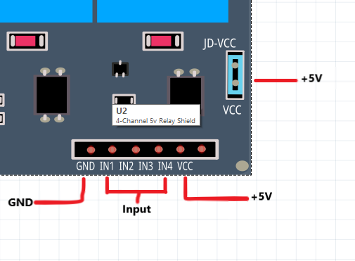 4ch relay module pinouts